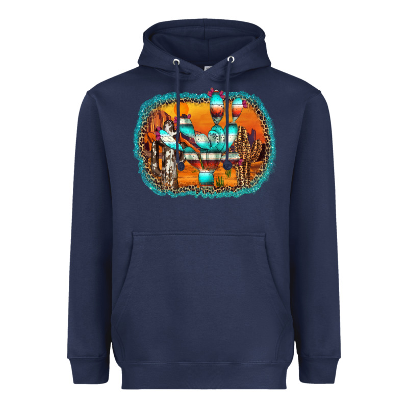 Western Cactus Heavyweight Hoodie by AdoDesignShop | Teevron