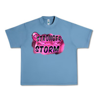 Pebble Blue Stronger than the storm Urban Heavy Tee - FaDigitalArtStudio