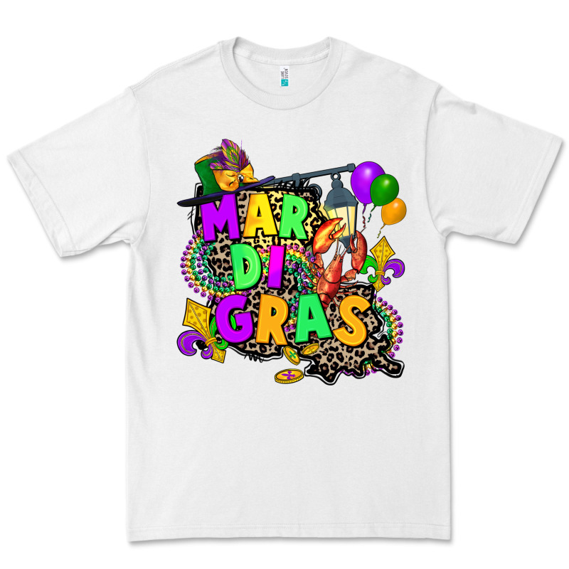 Louisiana Map Mardi Gras Premium Tee by CowGirlArtShop | Teevron