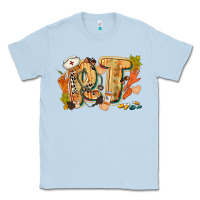 Dusty Blue fall rt Classic Tee - CowGirlArtShop
