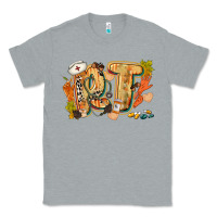 Heather Grey fall rt Classic Tee - CowGirlArtShop