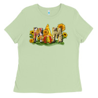 Matcha Mom gnome sunflower Ladies Tee - CowGirlArtShop