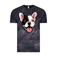 Cloud Black French Bulldog Vintage Tee - Jasminsmagicworld