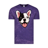 Cloud Purple French Bulldog Vintage Tee - Jasminsmagicworld
