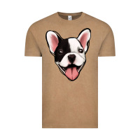Vintage Coffee French Bulldog Vintage Tee - Jasminsmagicworld