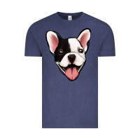 Vintage Denim French Bulldog Vintage Tee - Jasminsmagicworld