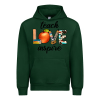 Forest Green teach love inspıre Urban Hoodie - JahusDesignShop