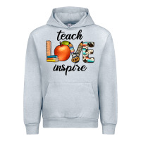 Heather Grey teach love inspıre Urban Hoodie - JahusDesignShop