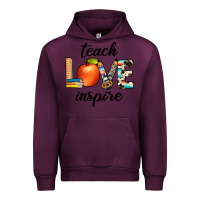 Mauve Wine teach love inspıre Urban Hoodie - JahusDesignShop