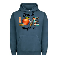 Pigment Midnight Navy teach love inspıre Urban Hoodie - JahusDesignShop