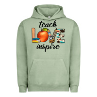 Pigment Oil Green teach love inspıre Urban Hoodie - JahusDesignShop