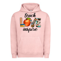 Pigment Salmon teach love inspıre Urban Hoodie - JahusDesignShop