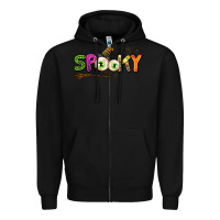 Black spooky Zipper Hoodie - AdoDesignShop