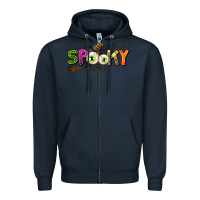 Navy spooky Zipper Hoodie - AdoDesignShop