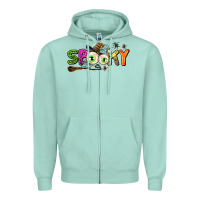 Seafoam spooky Zipper Hoodie - AdoDesignShop