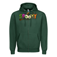 Sports Green spooky Zipper Hoodie - AdoDesignShop