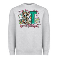 Heather Grey speech therapist Heavyweight Sweatshirt - AdoDesignShop