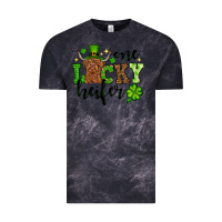 Cloud Black St. Patrick's Day One lucky Heifer Vintage Tee - OliviaCreatesArt