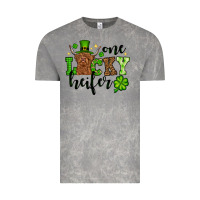 Cloud Rock St. Patrick's Day One lucky Heifer Vintage Tee - OliviaCreatesArt