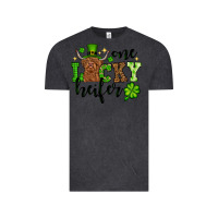 Vintage Black St. Patrick's Day One lucky Heifer Vintage Tee - OliviaCreatesArt