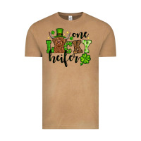 St. Patrick's Day One Lucky Heifer Vintage Tee | Teevron