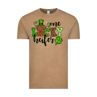 Vintage Coffee St. Patrick's Day One lucky Heifer Vintage Tee - OliviaCreatesArt