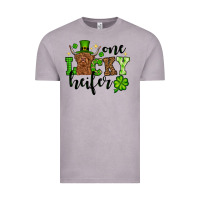 Vintage Zinc St. Patrick's Day One lucky Heifer Vintage Tee - OliviaCreatesArt