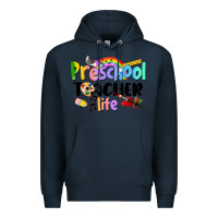 Navy Preschool Teacher Life Premium Hoodie - LillyAllenDesigns