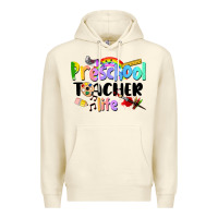 Sandshell Preschool Teacher Life Premium Hoodie - LillyAllenDesigns