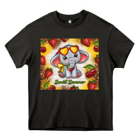 Asphalt sweet summer cute elephant Heavy Core Tee - TumblerDesignByShophia