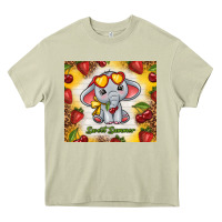 Mossy sweet summer cute elephant Heavy Core Tee - TumblerDesignByShophia