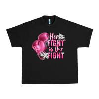 Black her fight is our fight Breast cancer awareness Urban Heavy Tee - FaDigitalArtStudio
