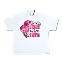 White her fight is our fight Breast cancer awareness Urban Heavy Tee - FaDigitalArtStudio