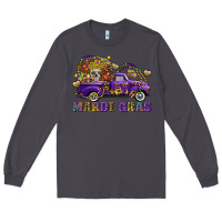 Smoke mardi gras skull truck Long Sleeve Tee - FaDigitalArtStudio