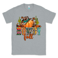 Heather Grey howdy fall Classic Tee - CowGirlArtShop