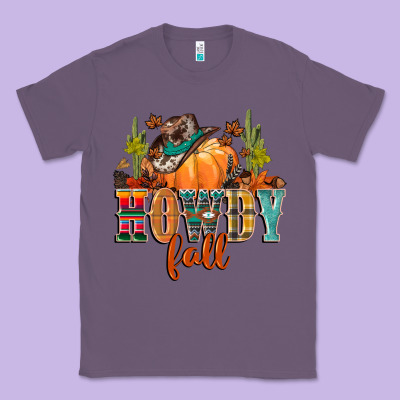 Howdy Fall Classic Tee Designed By Cowgirlartshop