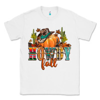 White howdy fall Classic Tee - CowGirlArtShop