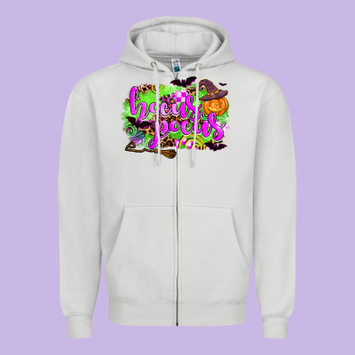 Hocus Pocus Zipper Hoodie Designed By Adodesignshop