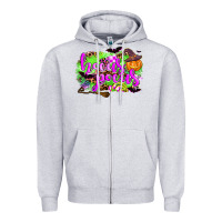 Heather Grey hocus pocus Zipper Hoodie - AdoDesignShop
