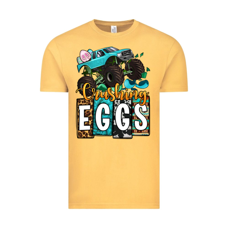 Easter Day Monster Truck Crushing Eggs Vintage Tee by OliviaCreatesArt | Teevron