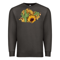 Smoke cactus leopard sunflower glitter  patch Premium Sweatshirt - AdoDesignShop