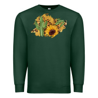 Sports Green cactus leopard sunflower glitter  patch Premium Sweatshirt - AdoDesignShop