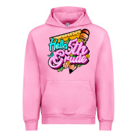 Fuchsia Pink hello 5th grade Urban Hoodie - JahusDesignShop