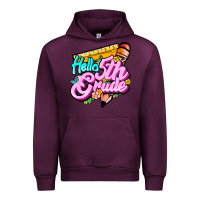 Mauve Wine hello 5th grade Urban Hoodie - JahusDesignShop