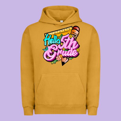 Hello 5th Grade Urban Hoodie Designed By Jahusdesignshop