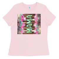 Bubblegum Pink Mama leopard Ladies Tee - CowGirlArtShop