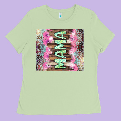 Mama Leopard Ladies Tee Designed By Cowgirlartshop