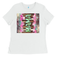 White Mama leopard Ladies Tee - CowGirlArtShop