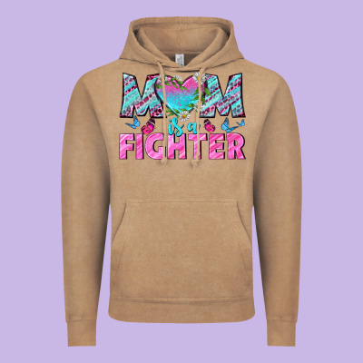 Western Mom Is A Fighter Vintage Hoodie Designed By Bundleandbundleshop