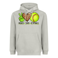 Moon Dust peace love softball Heavyweight Hoodie - AdoDesignShop